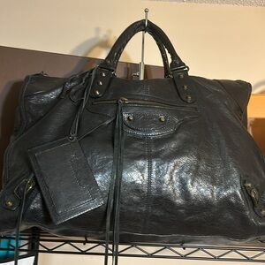Balenciaga Motorcycle Lambskin Duffel